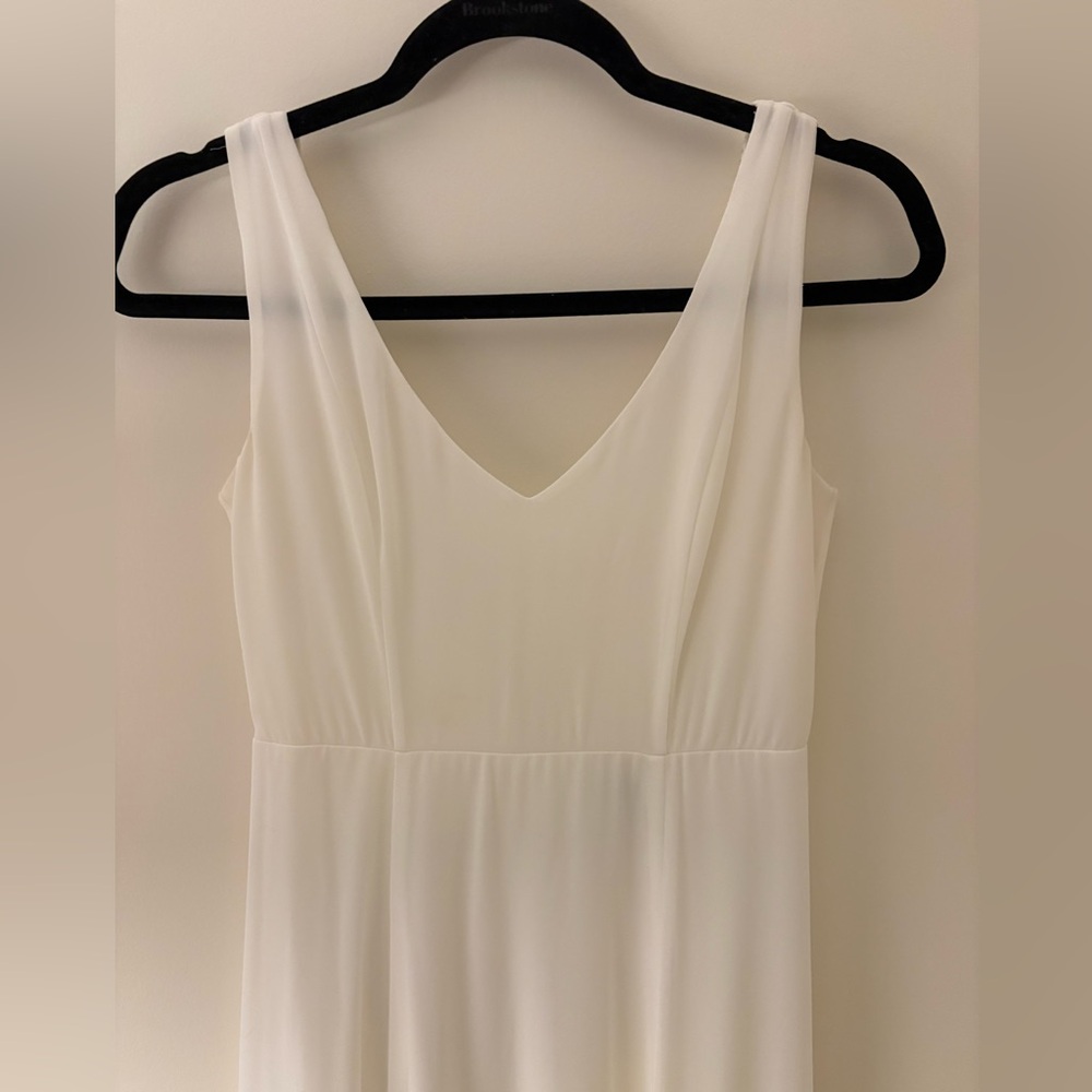 Show Me Your MuMu White Maxi Bridal Shower Rehearsal Dress | Formal | Event - Picture 3 of 13